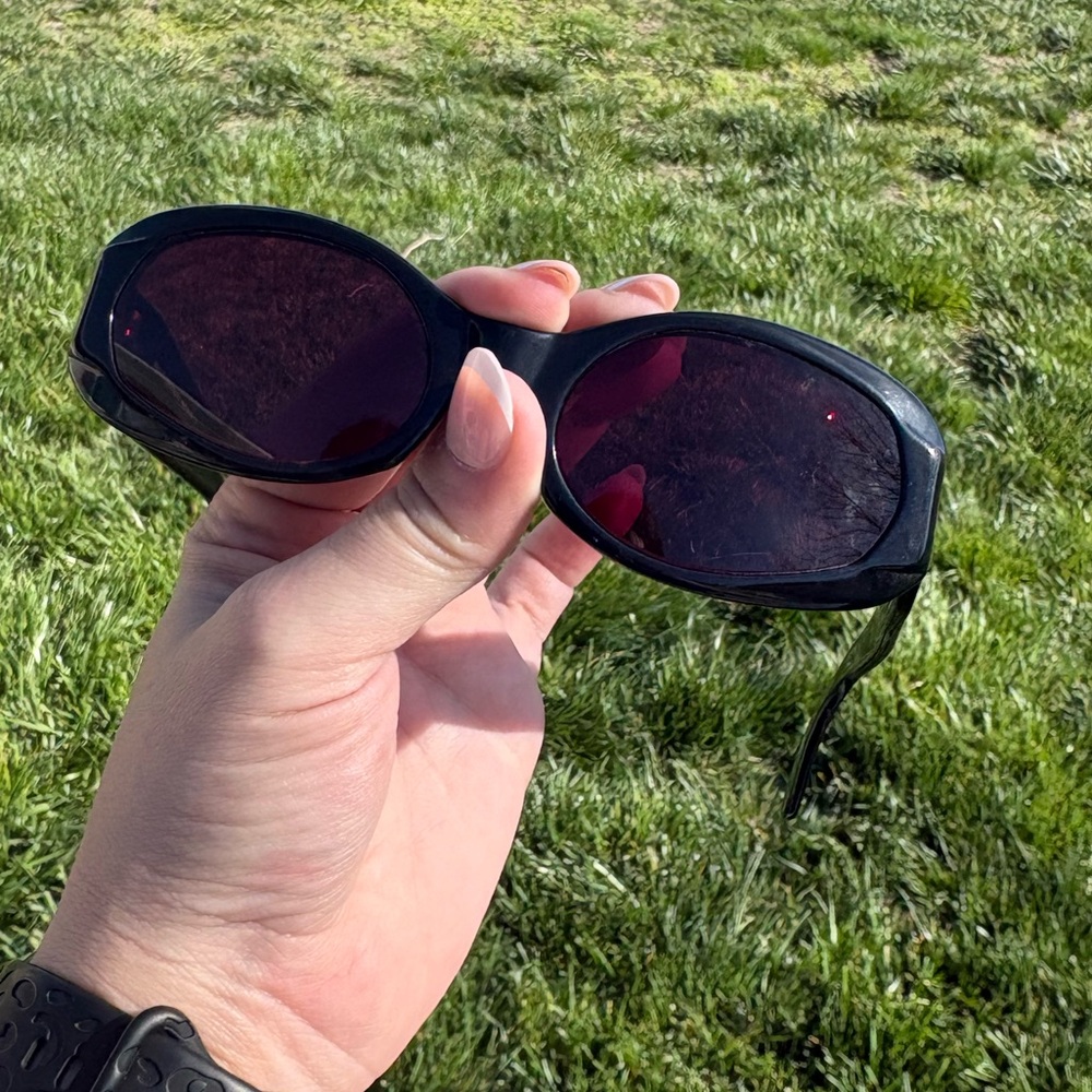 Women’s Vintage Brooks Brothers Black Gloss Polarized Sunglasses Vintage - Picture 2 of 7